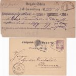Bayern/DR - Amorbach 4 Belege 1879/1921