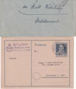 Bayern/All.Bes./BRD - Neustadt a/Saale 11 Belege ex 1920/1982