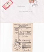 BRD - Sulzthal 24.3.77 Einschreibebrief n. Langendorf Blanko-R-Zettel !!