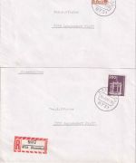 BRD - Ramsthal 24.3.77 3 Einschreibebriefe (lfd. Nr. !) n. Langendorf