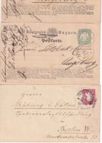 Bayern/DR/BRD - Schweinfurt 17 Belege ex 1874/1977