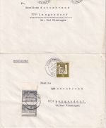 Bayern/DR/BRD - Schweinfurt 17 Belege ex 1874/1977