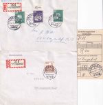 BRD - Wasserlosen 14.7.77 2 Einschreibebriefe (lfd. Nr. !) n. Langendorf