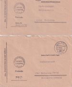 BRD - Köln SCH A + PSchA 1958 2x Postsache/Brief n. Karlsruhe
