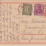 DR-Infla - Selm (Kr. Lüdinghausen) 1 13.3.22 Ganzsachenkarte+Zusatz n. Berlin
