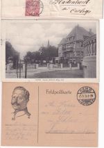 NDP/DR/BRD - Hamm ex 1868/1990 5 Belege/1 Ansichtskarte