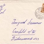 BRD - Wettringen ü. Rheine (Westf.) 2 18.5.53 Poststelle I Drucksachenbrief