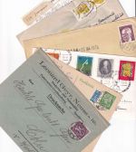 DR/BRD - Neuss ex 1922/1991 6 Belege (Portostufen etc.)