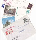 BRD - Ratingen ex 1965/1982 (2 Bild-GA, Lupo-Brief n. LIBANON, R-Brief)