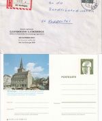 BRD - Ratingen ex 1965/1982 (2 Bild-GA, Lupo-Brief n. LIBANON, R-Brief)