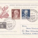 BRD - Düsseldorf 1953 Sonderkarte + SST "Alle sollen besser leben"
