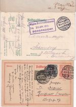 DR/All.Bes./BRD - Marburg a/L ex 1877/1997 12 Belege (Stempel, Privat-GA etc.)