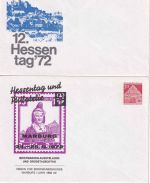 DR/All.Bes./BRD - Marburg a/L ex 1877/1997 12 Belege (Stempel, Privat-GA etc.)