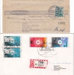 DR/All.Bes./BRD - Warburg (Westfalen) ex 1939/1973 4 Belege/interess. Lot !