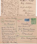 DR/Bizone/BRD - Ochsenfurt ex 1923/1974 4 Belege (darunter 2x Nachnahme etc.)