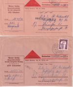 DR/Bizone/BRD - Ochsenfurt ex 1923/1974 4 Belege (darunter 2x Nachnahme etc.)