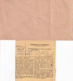 DR - Waltenhofen 1937/1944 Nachnahmebrief + Paketkarte