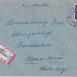 BRD - 70 Pfg. Heuss III Einschreibebrief Hergensweiler - Ulm 1961