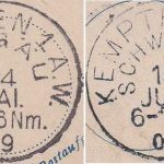 Bayern - Kempten 2AW/Schwaben + 1AW/Allgäu 2 Postaufgabescheine 1902/09