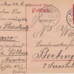 Bayern - 10 Pfg. Luitpold Ganzsachenkarte n. LUXEMBURG München - Berburg 1911