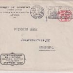 Belgien - Antwerpen 1930 1,75 Fr. Masch.stempel Firmenbrief n. Hamburg