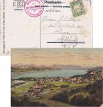 Bayern - 5 Pfg. Wappen Drucksachenkarte n. HOLLAND Leoni - Den Haag 1900