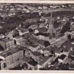 Pommern - Bahn sw-Luftbild-AK ca. 1935 gelaufen