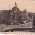 Pommern - Stettin Königsplatz Gebäude Fa. Rückforth sw-Foto-AK ca. 1935/40