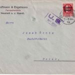 Bayern - 15 Pfg. Ludwig/Volksstaat Zensurbrief Neustadt a/H. - Trier 28. APR 19