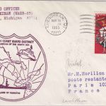 USA - USCGC Mackinaw (WAGB-83) Brief n. FRANKREICH Cheboygnan 1965
