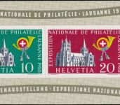 Schweiz - NABA (Lausanne) 1955 Blockausgabe postfrisch/MNH