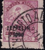 Brasilien - 7$000/10.000 R. Zeppelinausgabe 1932 gestempelt