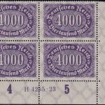 DR-Infla - Queroval 1xPaar/3x4er-Block/1x6er-Block postfrisch/MNH m. HAN