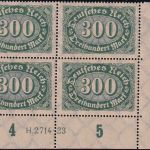 DR-Infla - Queroval 1xPaar/3x4er-Block/1x6er-Block postfrisch/MNH m. HAN