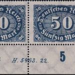 DR-Infla - Queroval 1xPaar/3x4er-Block/1x6er-Block postfrisch/MNH m. HAN