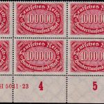 DR-Infla - Queroval 1xPaar/3x4er-Block/1x6er-Block postfrisch/MNH m. HAN