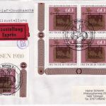 BRD - 5x60 Pfg. FIP-Kongress Eil-Briefdrucksache/FDC ESST Bonn 13.11.80