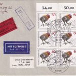 BRD - 6x60 Pfg. Tierschutz Lupo-Eilbrief/FDC n ISRAEL ESST Bonn 16.7.1981