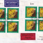 BRD - 8x50 Pfg Heilige Elisabeth Lupo-Eilbrief/FDC n ISRAEL ESST Bonn 12.11.1981