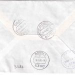 BRD - 10x50 Pfg. Robert Koch Lupo-Eilbrief/FDC n. ISRAEL ESST Bonn 18.2.1982
