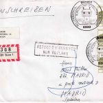 BRD - 3x80 Pfg. Burgen/Schlösser Einschreibebrief/FDC n. SPANIEN ESST 16.6.1982