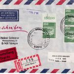 BRD - 3x250 Pfg. I&T Lupo-Eil-Einschreibebrief/FDC n. ISRAEL ESST Bonn 15.7.1982