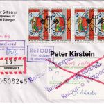 BRD - 4x80 Pfg. Reinheitsgebot R-Brief/FDC n. SCHWEDEN ESST Bonn 5.5.1983