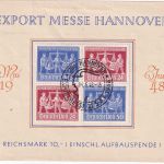 All.Bes./Kontrollrat - Exportmesse Hannover Zusammendruck 4er-Block SST 4.6.48