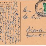 Hessen - Bad Soden Villa Braun sw-Ansichtskarte gelaufen 1950