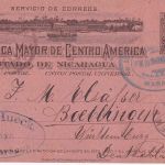 Nicaragua - 3 Ctv. Ganzsachenkarte Masaya - Böblingen 1898