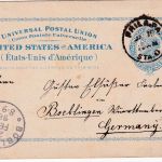 USA - 2 C. Ganzsachenkarte Philadelphia - Böblingen 1898