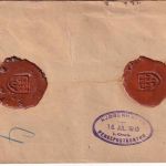 DR - 50+25 Pfg. Germania Wertbrief n. DÄNEMARK Brieg - Kopenhagen 1913