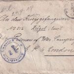 DR - Stuttgart 1917 Kriegsgefangenenbrief n. ENGLAND Doppelzensur