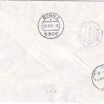BRD - 7x60 Pfg. Tag d. Briefmarke Lupo-Eilbrief/FDC n. ISRAEL ESST Bonn 8.10.81